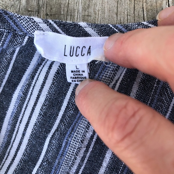 Lucca Couture Alexandra Stripe Cropped Top! - Picture 6 of 6